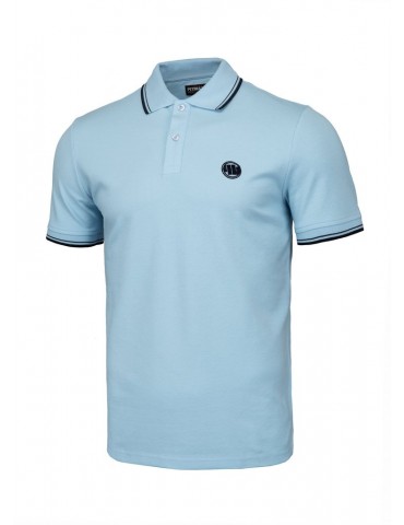 Polo Pitbull Stripes light blue