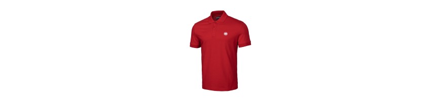 Polo Pitbull West Coast regular logo red