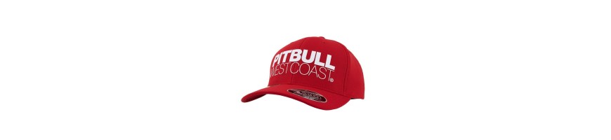 Czapka Pitbull seascape czerwona