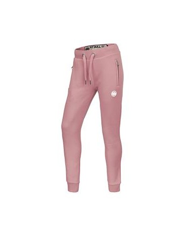 Spodnie dresowe damskie Pitbull Small logo pink