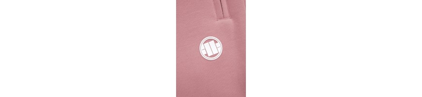 Spodnie dresowe damskie Pitbull Small logo pink
