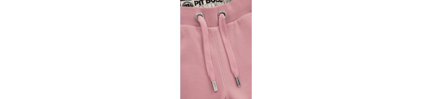 Spodnie dresowe damskie Pitbull Small logo pink