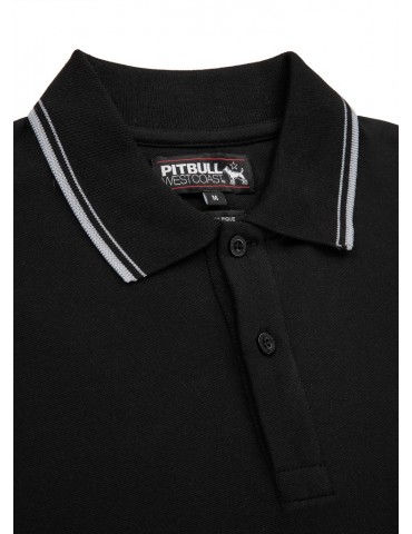 Polo Pitbull West Coast stripes czarna