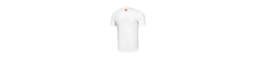 T-shirt Pitbull West Coast Orange Logo biała