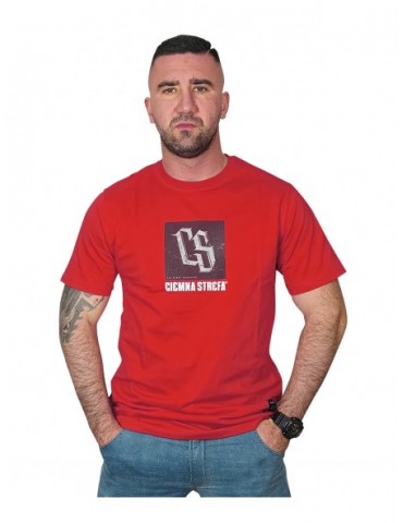 T-shirt Ciemna Strefa czerwona