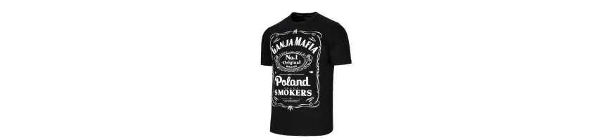 T-shirt Ganja Mafia Heavy Smokers czarny