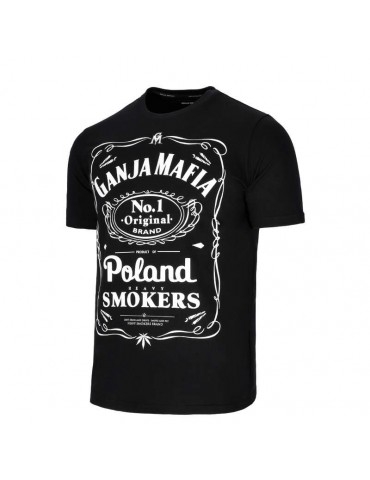 T-shirt Ganja Mafia Heavy Smokers czarny