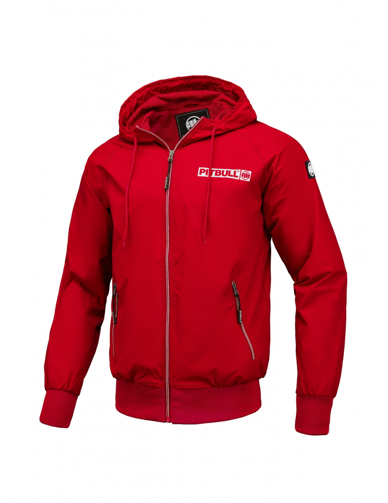 Kurtka Pitbull West Coast Athletic logo czerwona