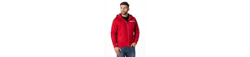 Kurtka Pitbull West Coast Athletic logo czerwona