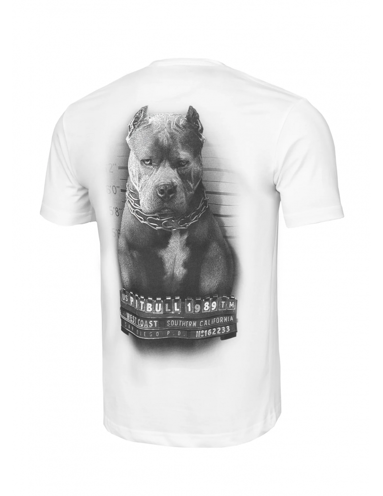 T-shirt Pitbull West Coast Mugshot 2 biała