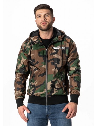 Kurtka Pitbull West Coast Athletic Logo Woodland camo