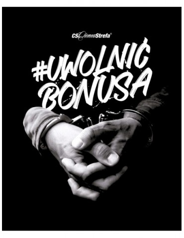 T-SHIRT CIEMNA STREFA UWOLNIĆ BONUSA - Biały