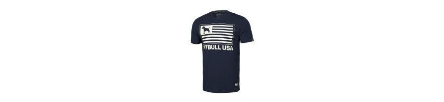 T-shirt Pitbull West Coast USA 170 granatowa