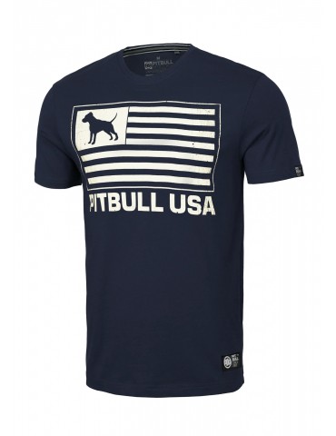 T-shirt Pitbull West Coast USA 170 granatowa