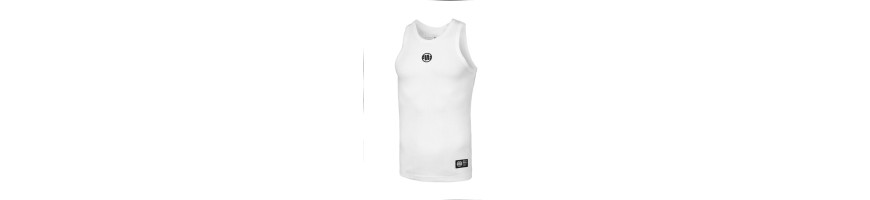 Tank Top Pitbull West Coast Rib Small logo biały