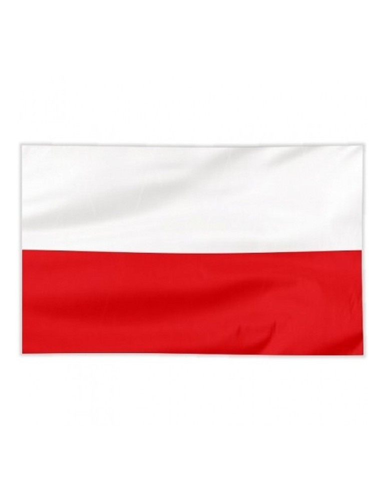 Flaga Polska szyta gładka 100x60 cm