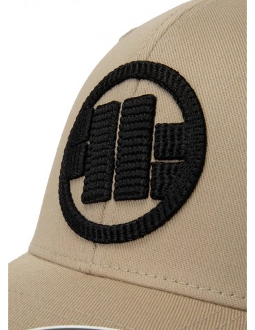 Czapka Pitbull West Coast Cap 3D Logo piaskowa