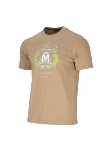 T-shirt Ganja Mafia Herb beżowy