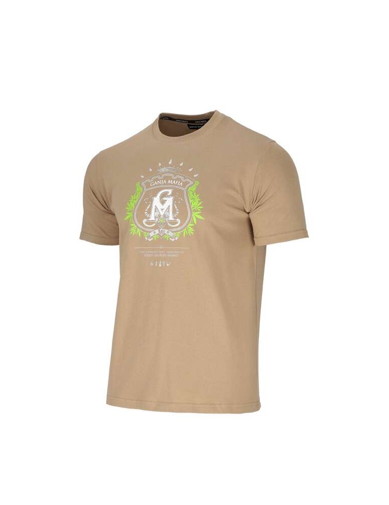 T-shirt Ganja Mafia Herb beżowy