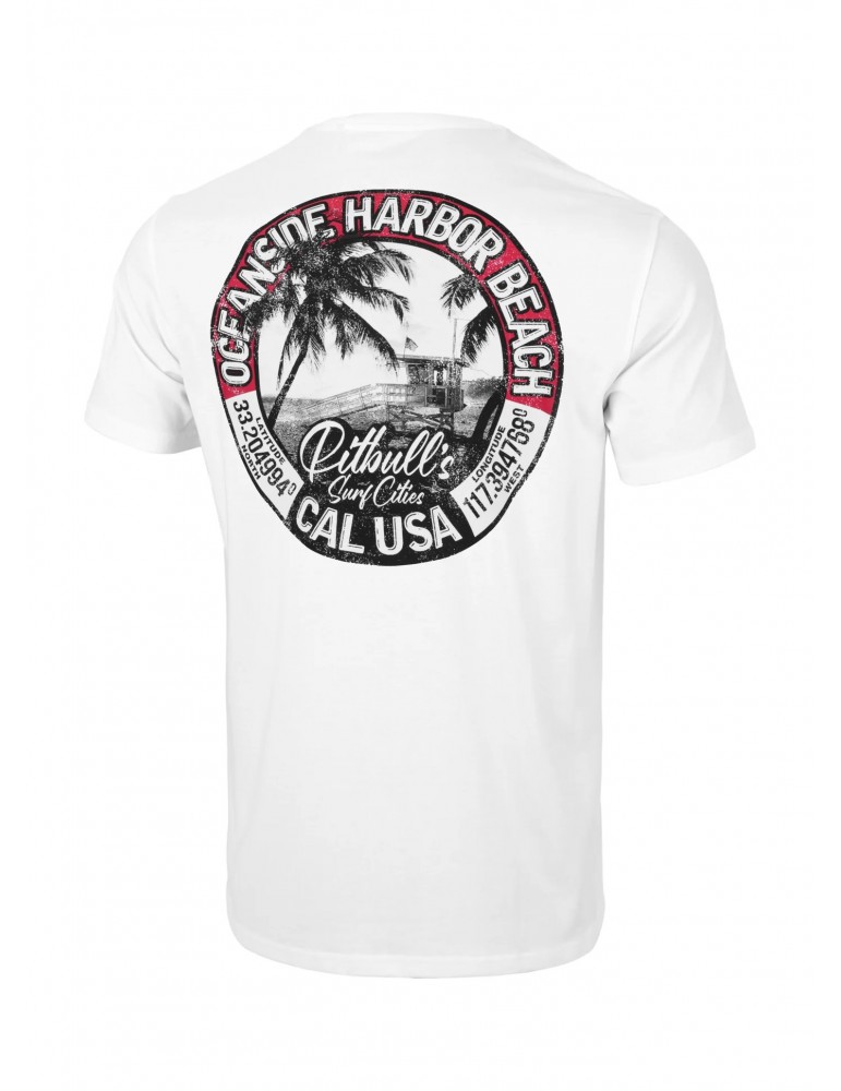 T-shirt Pitbull West Coast Oceanside white
