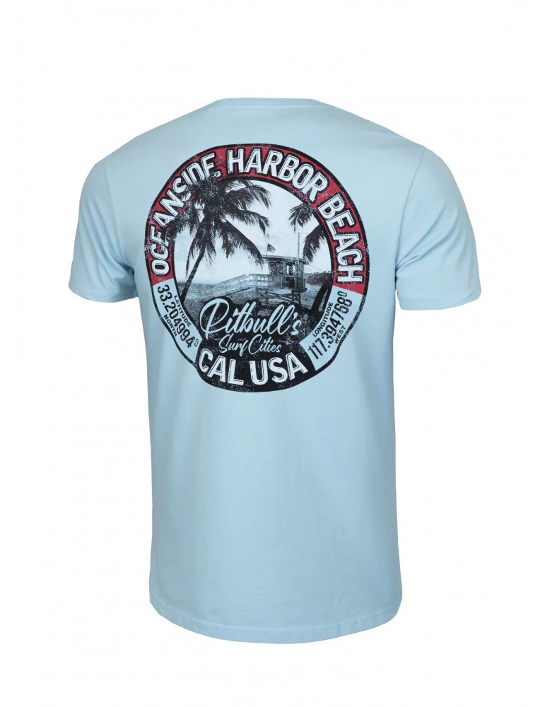 T-shirt Pitbull West Coast Oceanside błękitny