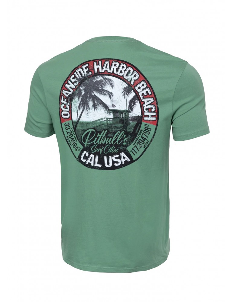 T-shirt Pitbull West Coast Oceanside miętowa