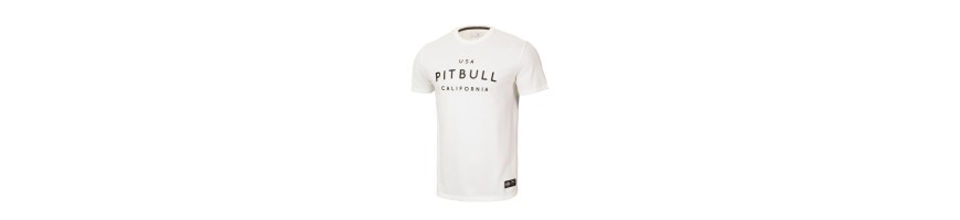 T-shirt Pitbull West Coast USA Call white