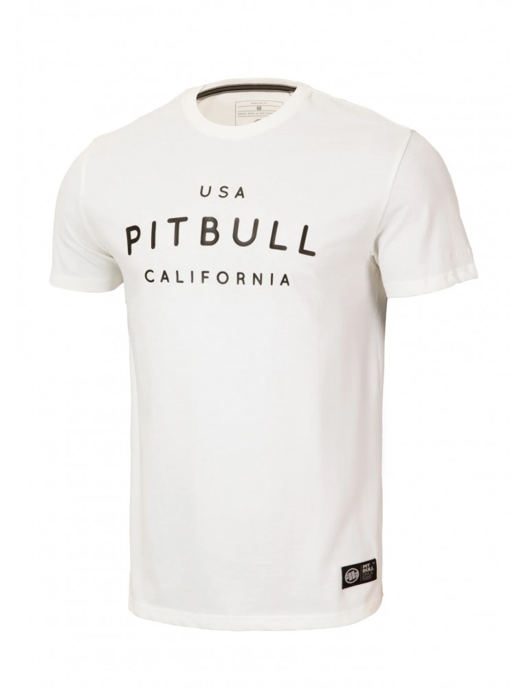 T-shirt Pitbull West Coast USA Call white