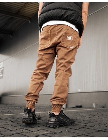 Joggery NBL materiałowe Icon Camel