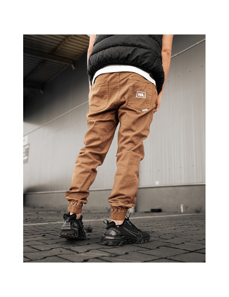 Joggery NBL materiałowe Icon Camel