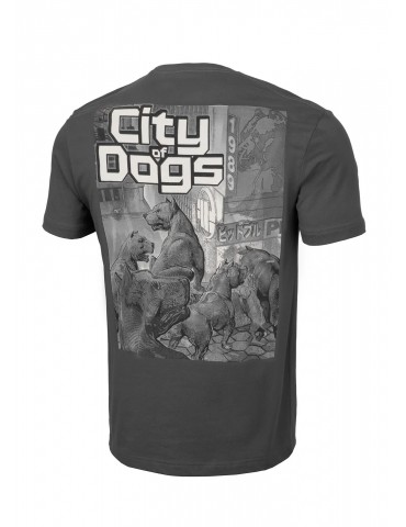 T-shirt Pitbull West Coast City of Dogs graphite