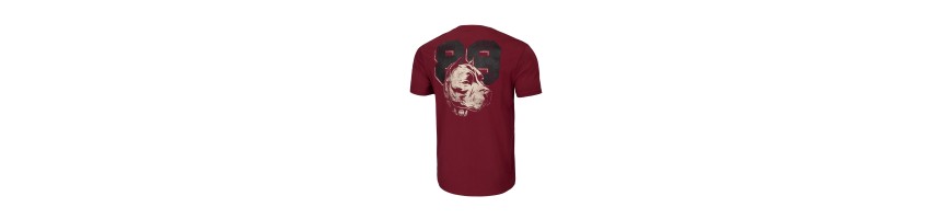 T-shirt Pitbull West Coast Dog 89 burgund, tshirt pitbull