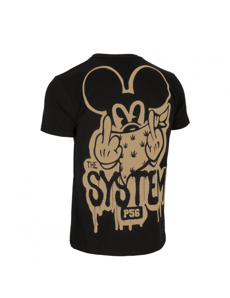 T-shirt Dudek P56 system gold/black