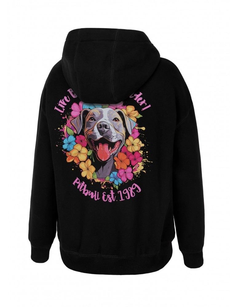 Bluza Pitbull oversize Happy-Pit black