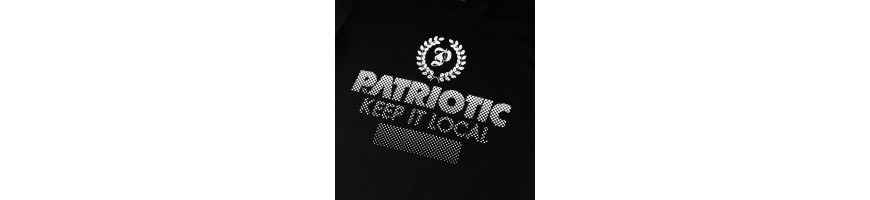 T-shirt Patriotic Haftone black