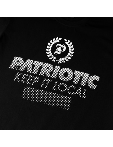 T-shirt Patriotic Haftone black