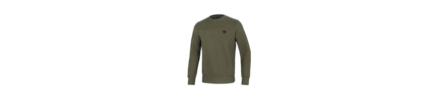 Bluza Pitbull Small logo oliwkowa