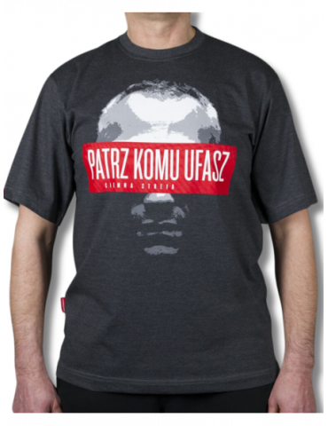 T-shirt Ciemna Strefa - Patrz Komu Ufasz, grafitowa