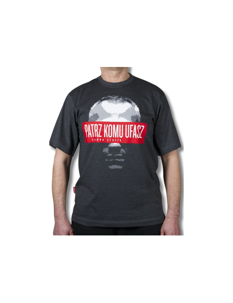 T-shirt Ciemna Strefa - Patrz Komu Ufasz, grafitowa