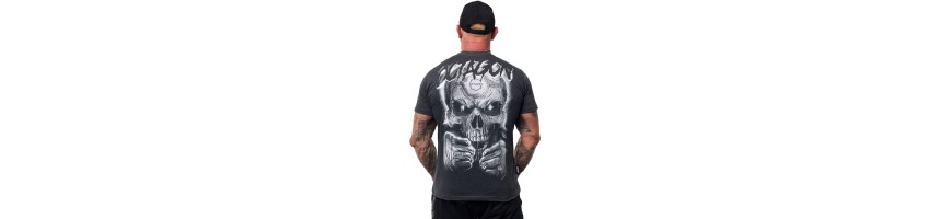 T-shirt Octagon Oldskull Fans grey