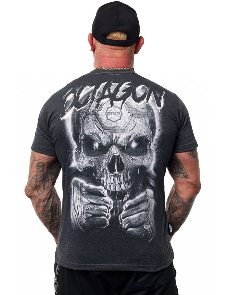 T-shirt Octagon Oldskull Fans grey