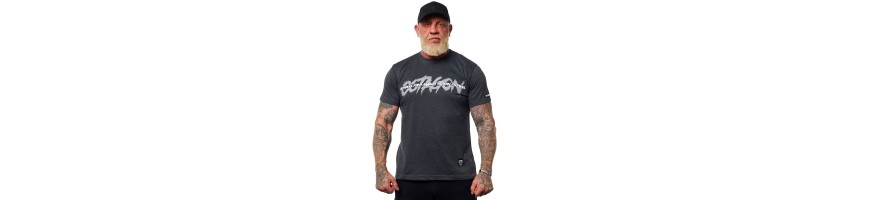 T-shirt Octagon Oldskull Fans grey