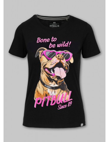 T-shirt Pitbull Sunglasses Dog black