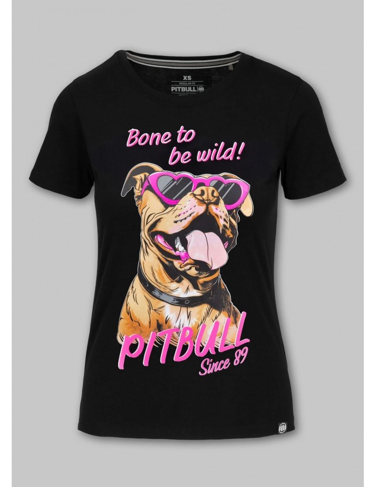 T-shirt Pitbull Sunglasses Dog black