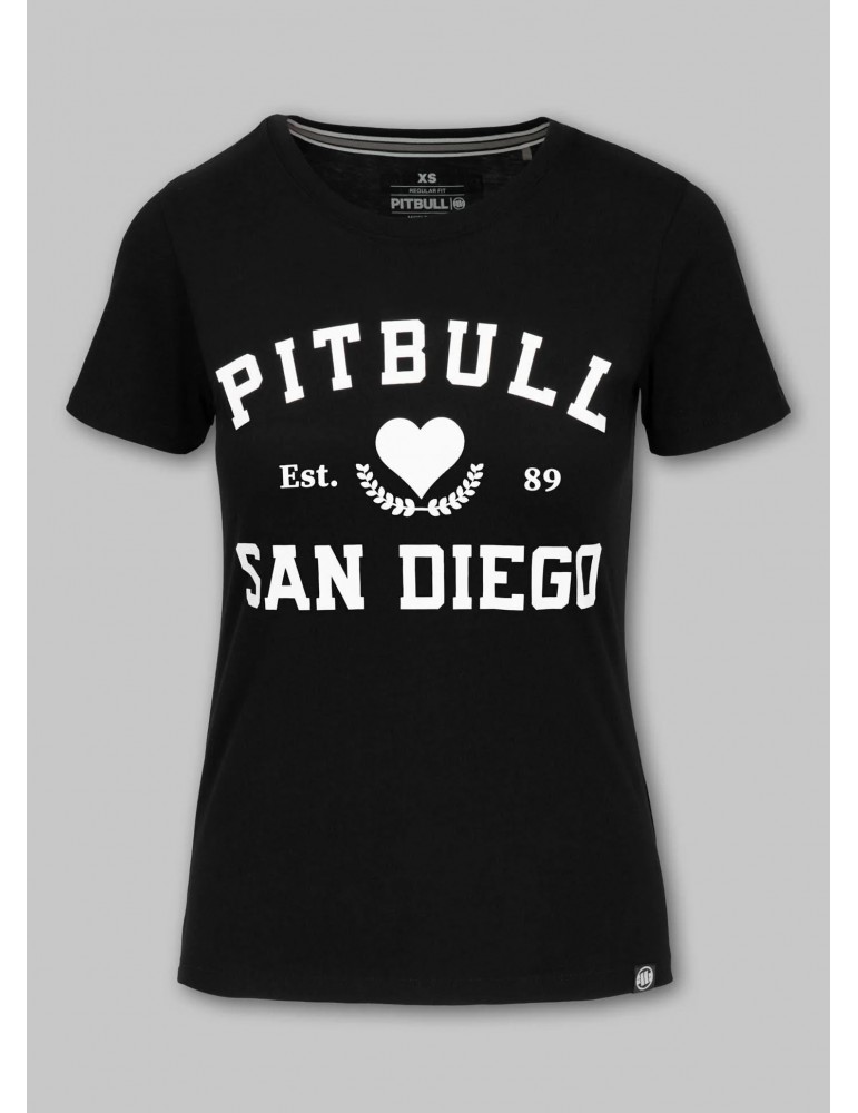 T-shirt Pitbull damski Love PB black