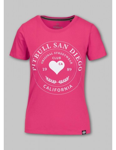 T-shirt Pitbull damski Heartie Raspberry