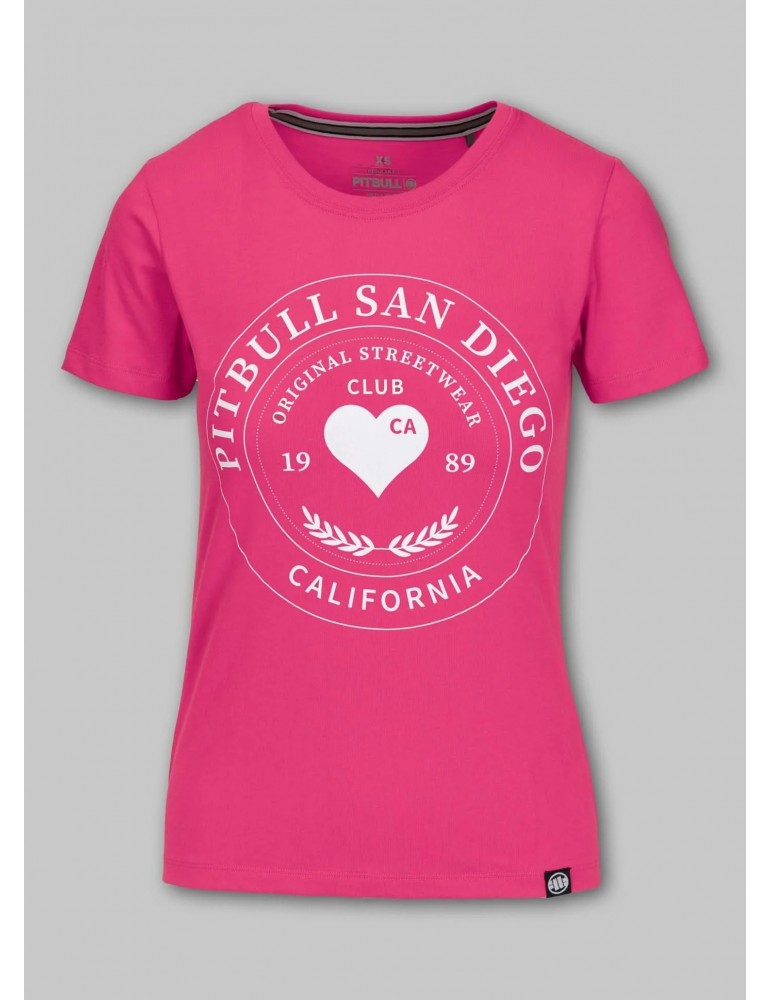 T-shirt Pitbull damski Heartie Raspberry