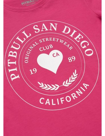 T-shirt Pitbull damski Heartie Raspberry