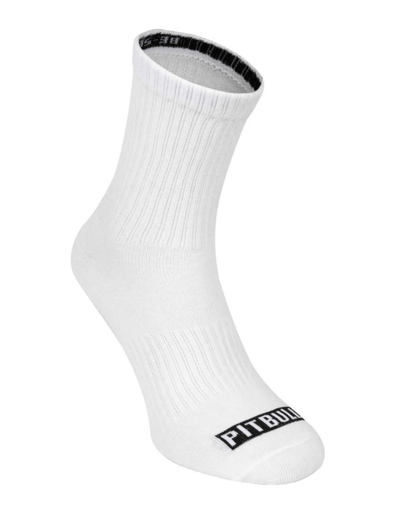 Skarpety Pitbull HighAnkle cienkie 3-pak white
