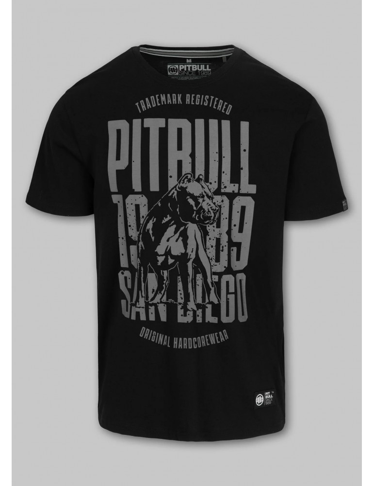 T-shirt Pitbull San Diego Dog black/graphite